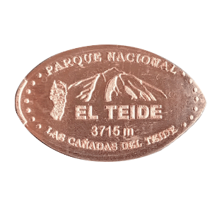 El Teide. 3715m. Horizontal – Pressmünze