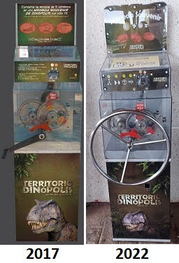 Coin machine Dinópolis 2/3 in Teruel