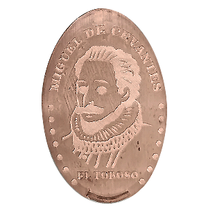 Miguel de Cervantes. Error. "Cevantes" – Pressmünze