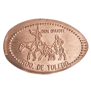 Don Quijote y Sancho – Pressmünze
