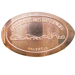 Ciutat de les Arts i les Ciències – Pressed coin