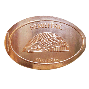 Hemisfèric – Pressed coin