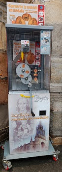 Muntautomaat Virgen de Begoña in Bilbao