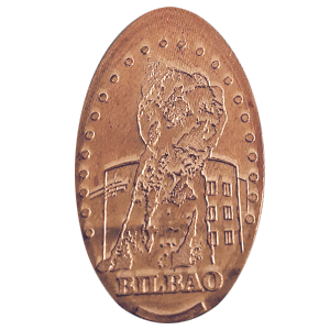 Puppy. Escultura floral – Moneda elongada