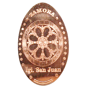 Iglesia de San Juan: Rosetón – Geplette munt
