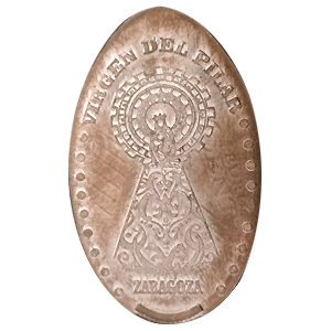 Virgen del Pilar – Moneta schiacciata