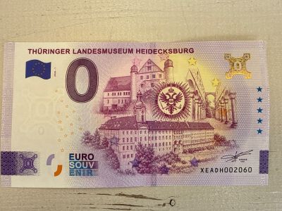 Schloss Heidecksburg, Zeughaus Schwarzburg, Klosterruine Paulinzella – 0-€-Schein