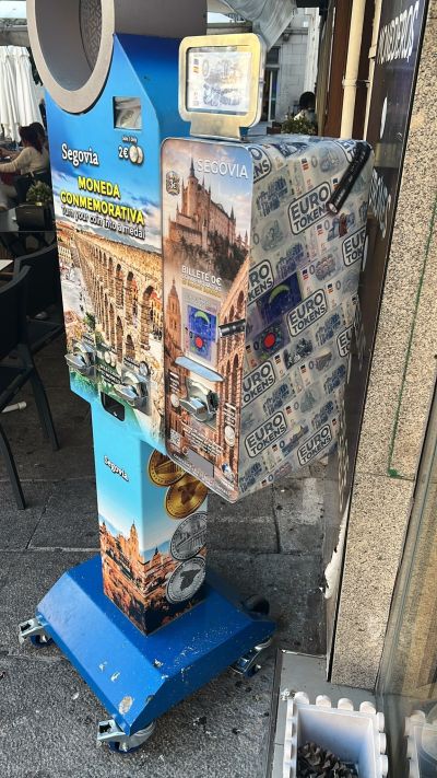Münzautomat Billete Segovia in Segovia