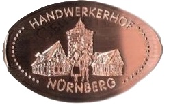 Souvenirmünze Handwerkerhof in Nürnberg