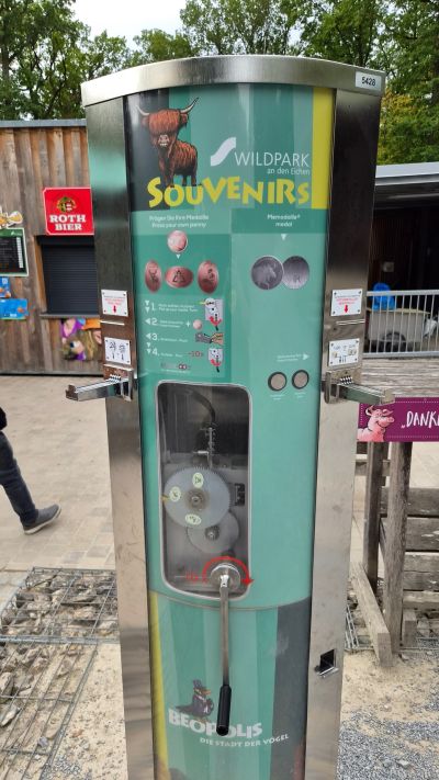 Münzautomat Wildpark An den Eichen in Schweinfurt – Titelbild