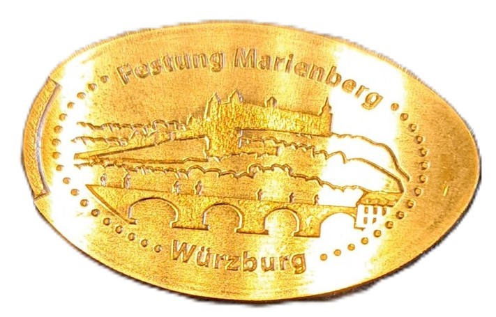 Souvenirmünze Raststätte Würzburg Nord in Würzburg