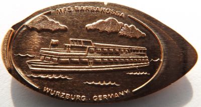 Souvenirmünze – Motiv von Münzautomat Mainufer (Würzburg)
