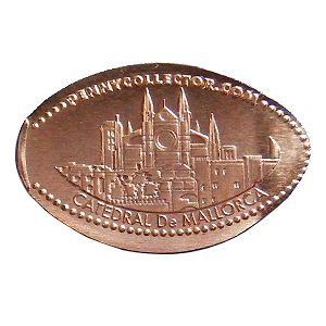 Souvenir coin Catedral de Mallorca 2/2 in Palma