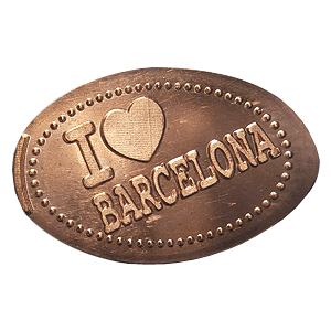 I Love Barcelona – Pressmünze