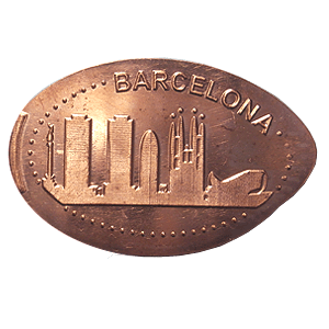 Skyline de Barcelona – Pressmünze