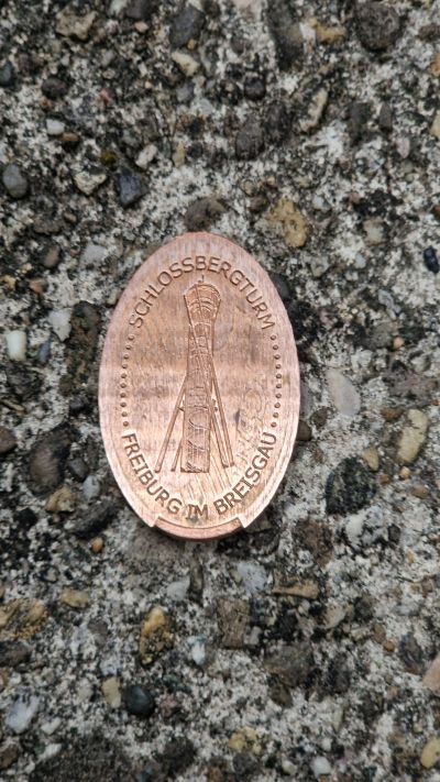 Souvenir coin Schlossbergbahn in Freiburg im Breisgau