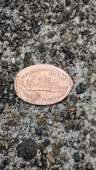 Souvenir coin Schlossbergbahn in Freiburg im Breisgau