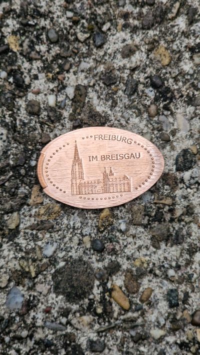 Souvenir coin Schlossbergbahn in Freiburg im Breisgau