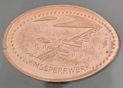 Souvenirmünze Emssperrwerk
