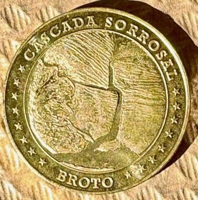 Souvenirmünze – Motiv von Münzautomat BROTO ORDESA (Avenida de Ordesa, 22370 Broto)