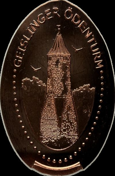 Souvenirmünze – Motiv von Münzautomat Burg Helfenstein (Geislingen an der Steige)
