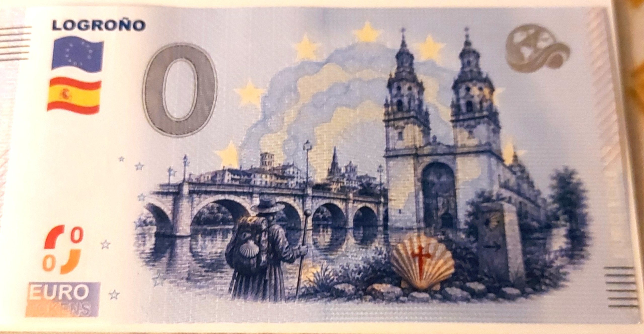 Catedral de Logroño y peregrinos