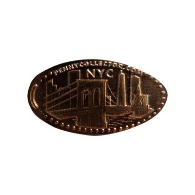 Souvenirmunt – motief van muntautomaat Statue of Liberty (New York) (liberty island new york)