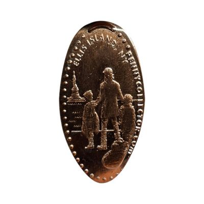 Souvenirmunt – motief van muntautomaat Statue of Liberty (New York) (liberty island new york)