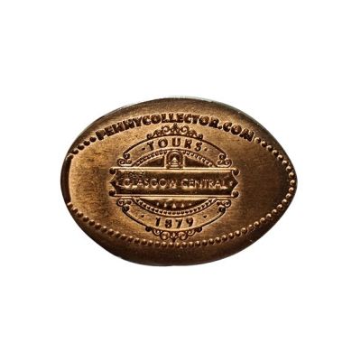 Souvenirmünze – Motiv von Münzautomat Glasgow Central (Gordon St, Glasgow G1 3SL, Reino Unido)