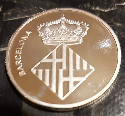 Catedral de Barcelona – Souvenirmedaille – Achterzijde