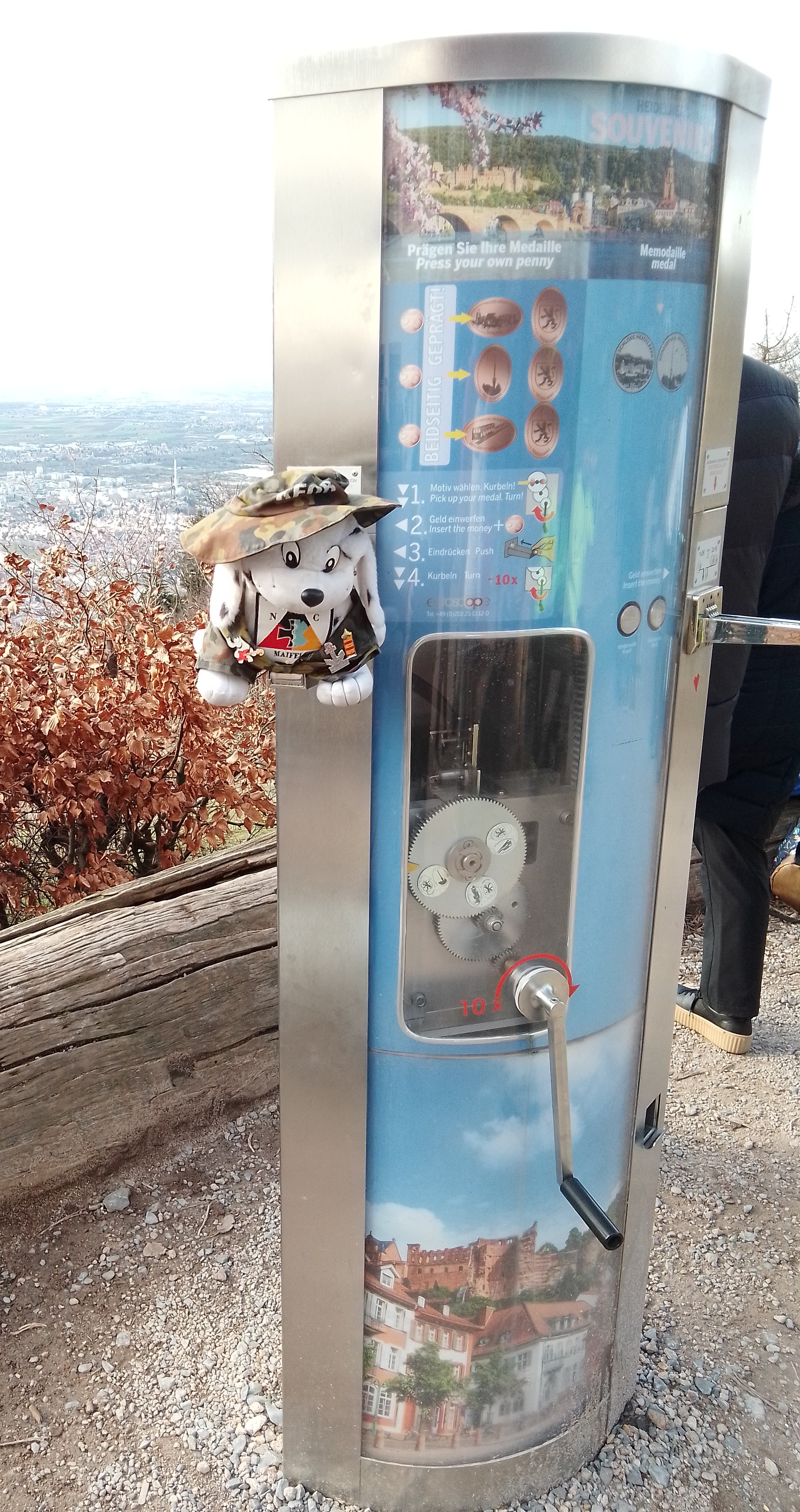 Münzautomat Königstuhl in Heidelberg