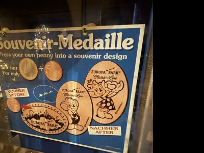 Souvenirmünze – Motiv von Münzautomat Europa-Park A4 (Rust)