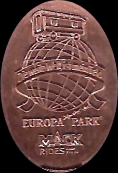 Souvenirmünze – Motiv von Münzautomat Europa-Park A5 (Rust)