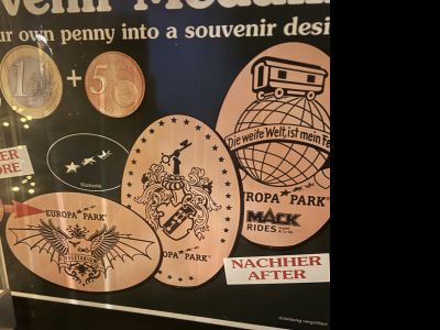 Souvenirmünze – Motiv von Münzautomat Europa-Park A5 (Rust)