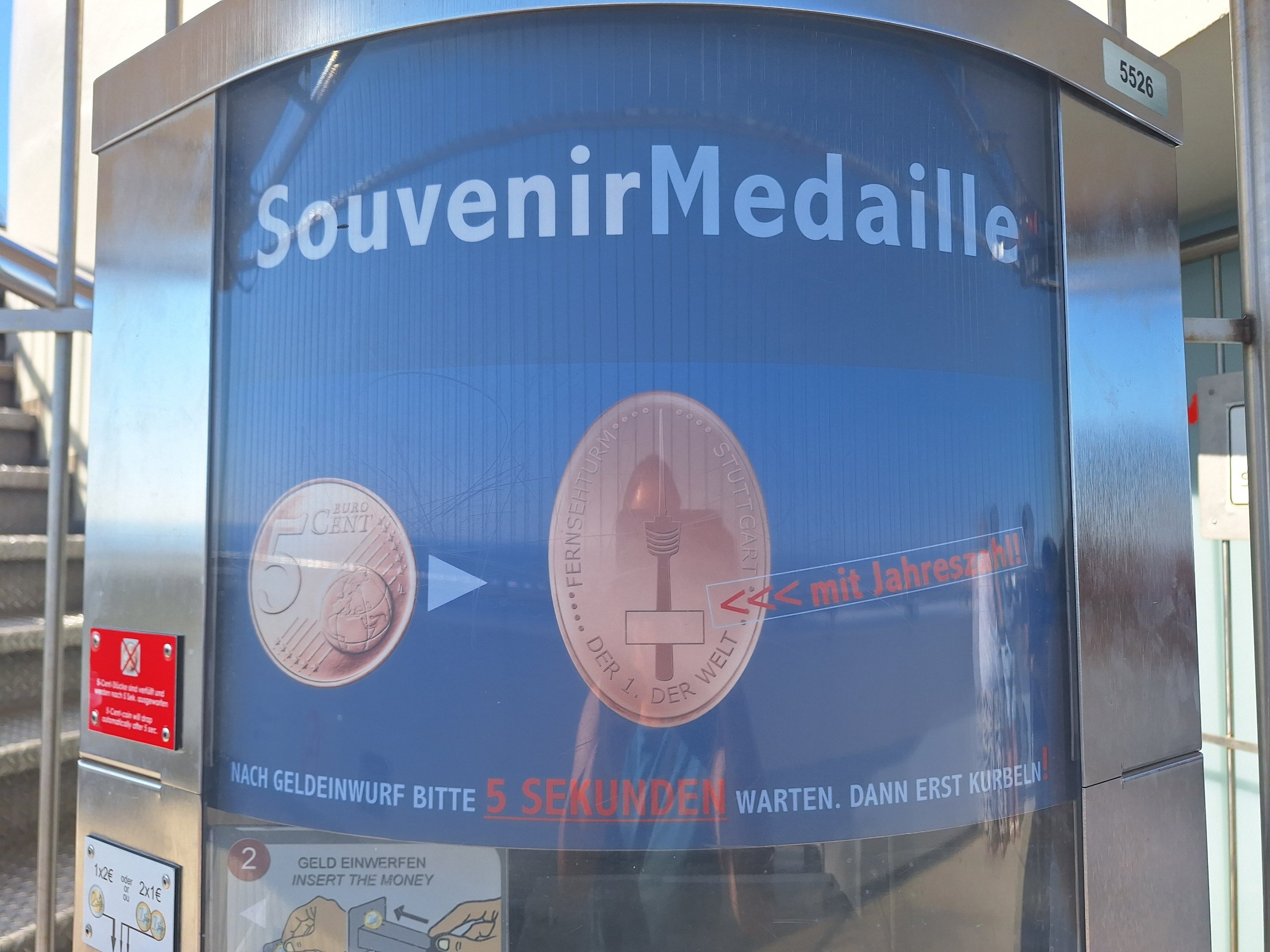 Münzautomat Fernsehturm in Stuttgart
