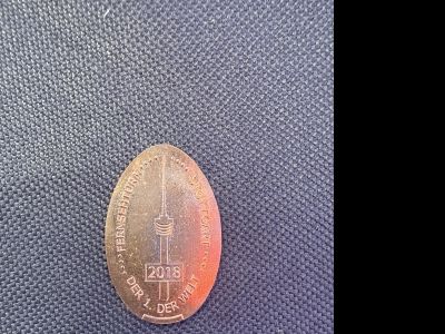 Souvenirmünze – Motiv von Münzautomat Fernsehturm (Stuttgart)