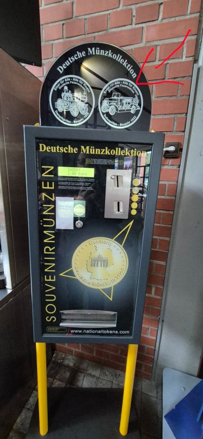 Souvenirmünze – Motiv von Münzautomat Feuerwehr-Museum (Fulda)