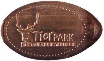 Souvenirmünze – Motiv von Münzautomat Tierpark (Alsdorf)