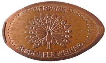 Souvenirmünze – Motiv von Münzautomat Tierpark (Alsdorf)