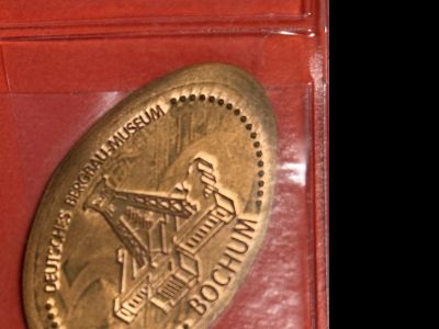 Souvenirmünze – Motiv von Münzautomat Dt. Bergbaumuseum A1 & A2 (Bochum)