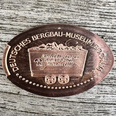 Souvenirmünze – Motiv von Münzautomat Dt. Bergbaumuseum A1 & A2 (Bochum)