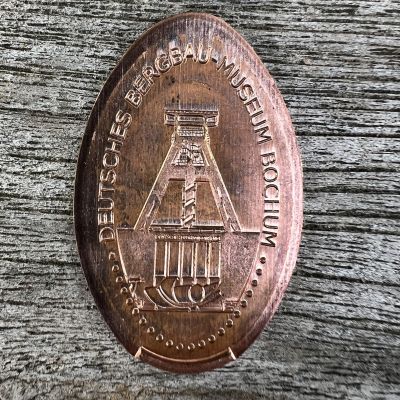 Souvenirmünze – Motiv von Münzautomat Dt. Bergbaumuseum A1 & A2 (Bochum)