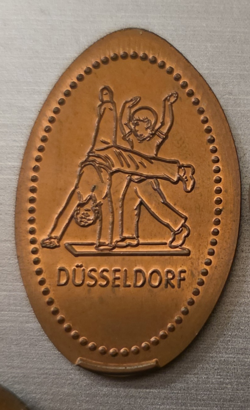 Souvenirmünze Marktstraße A1 in Düsseldorf