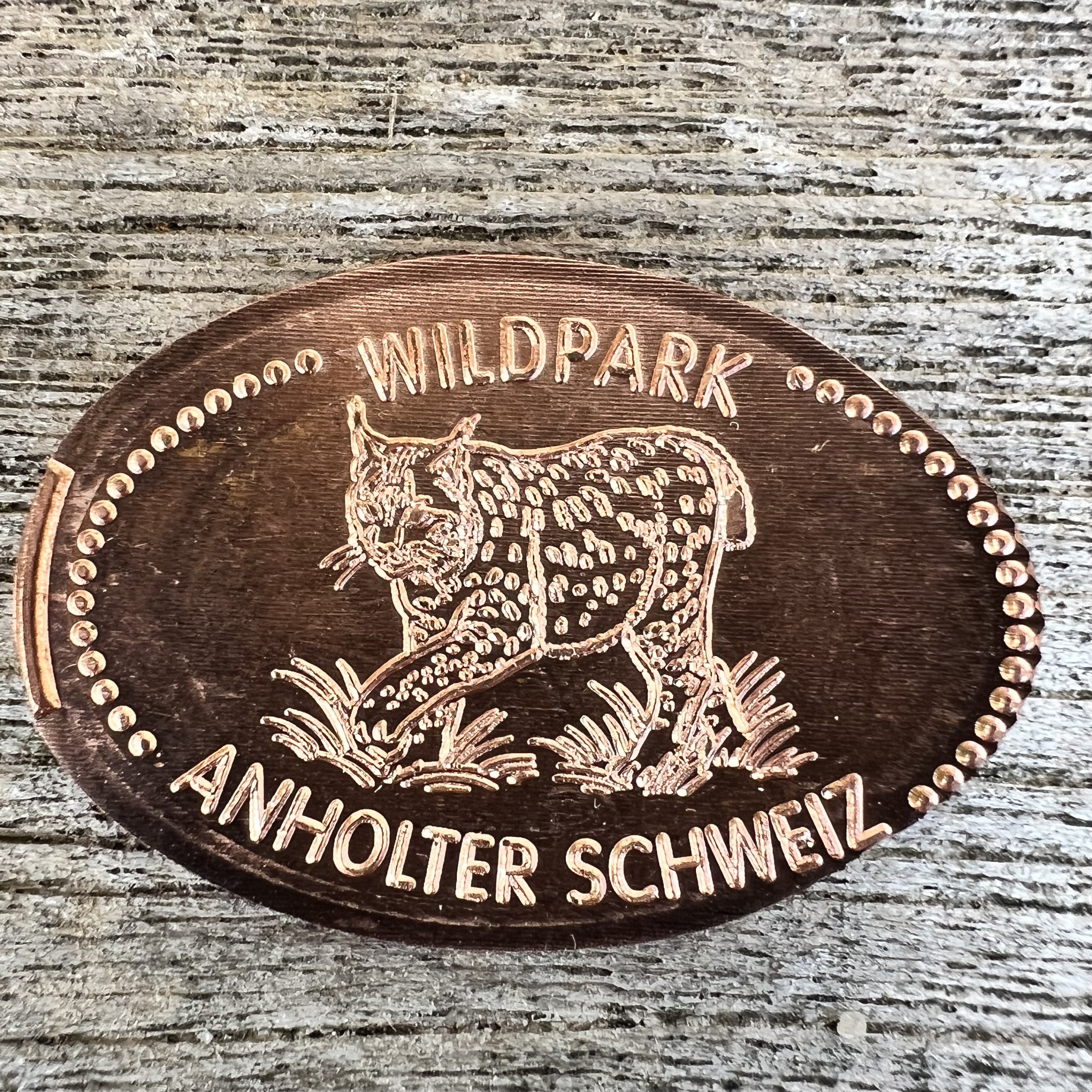 Souvenirmünze Wildpark Anholter Schweiz in Isselburg