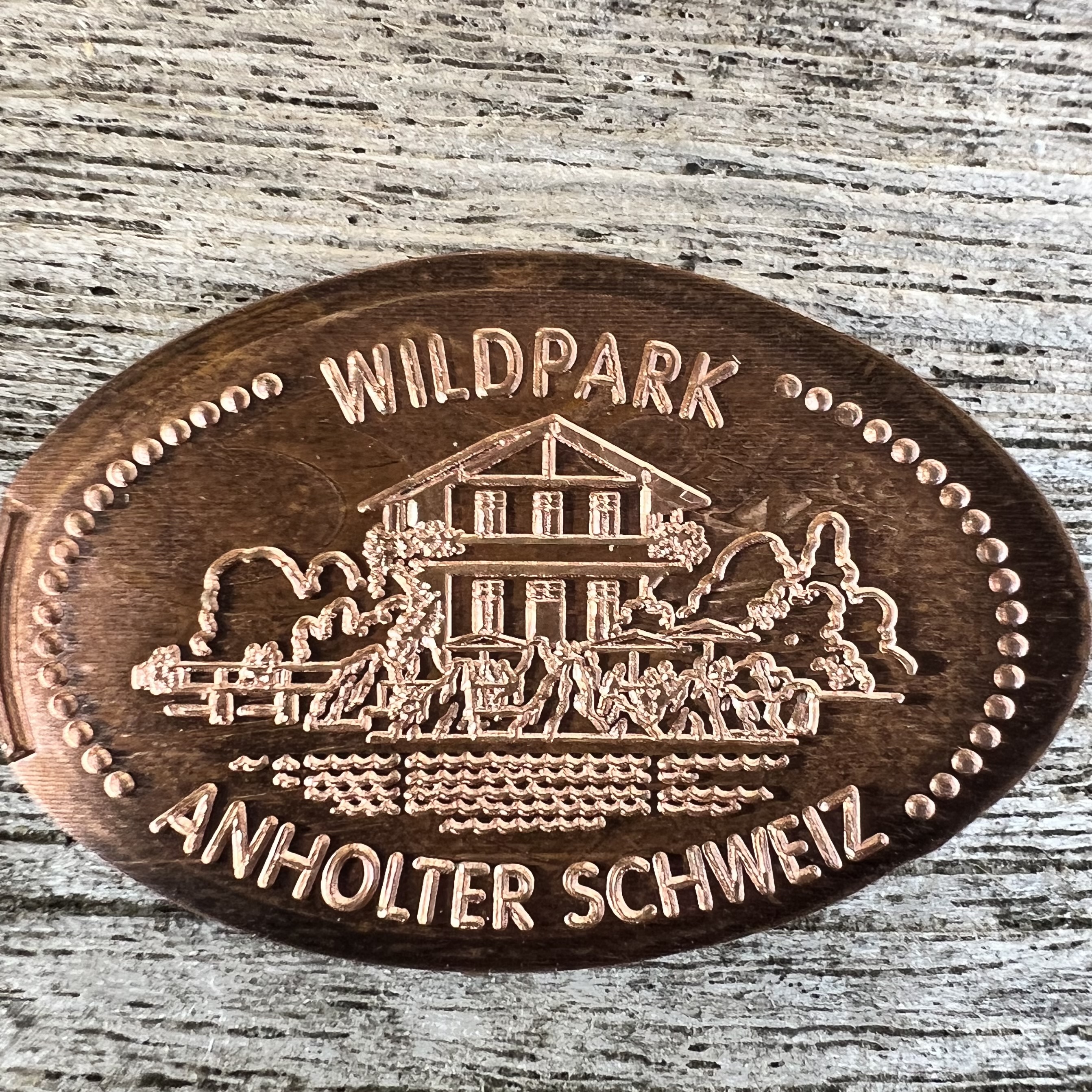 Souvenirmünze Wildpark Anholter Schweiz in Isselburg