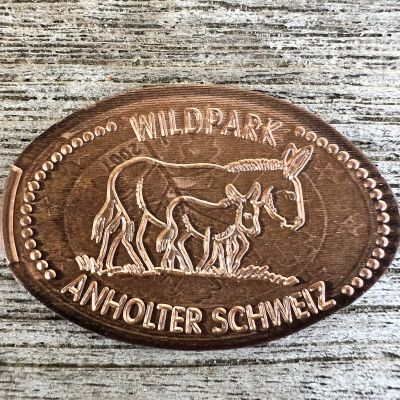 Souvenirmünze – Motiv von Münzautomat Wildpark Anholter Schweiz (Isselburg)