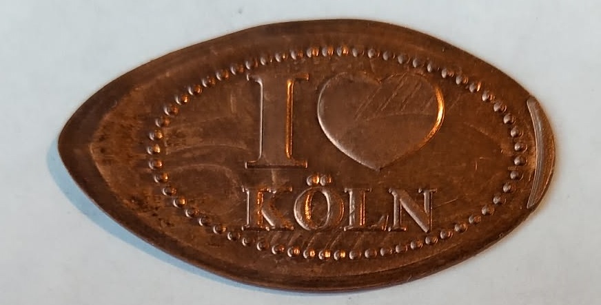Souvenirmünze – Motiv von Münzautomat Hohe Straße (Köln)