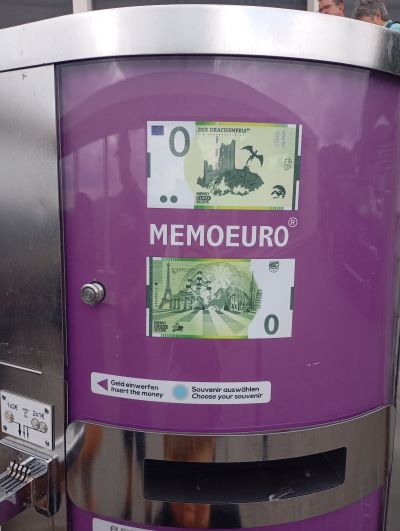 Souvenirmünze – Motiv von Münzautomat Drachenfels (Königswinter)