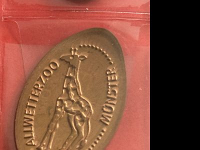 Souvenirmünze – Motiv von Münzautomat Allwetterzoo A1-A3 (Münster (Westfalen))