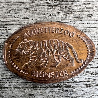Souvenirmünze – Motiv von Münzautomat Allwetterzoo A1-A3 (Münster (Westfalen))
